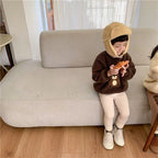 Girls' Single-layer Fleece-lined Fashionable All-matching Leggings